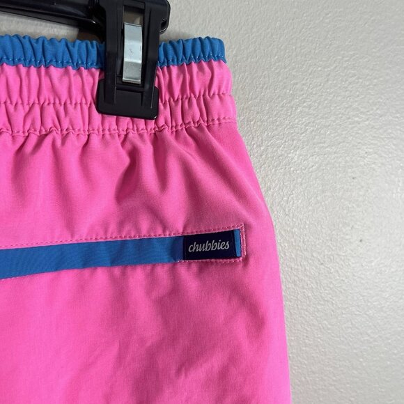 Chubbies Size Medium 5.5" Inseam Pink Lined Swim Trunks - Picture 4 of 5